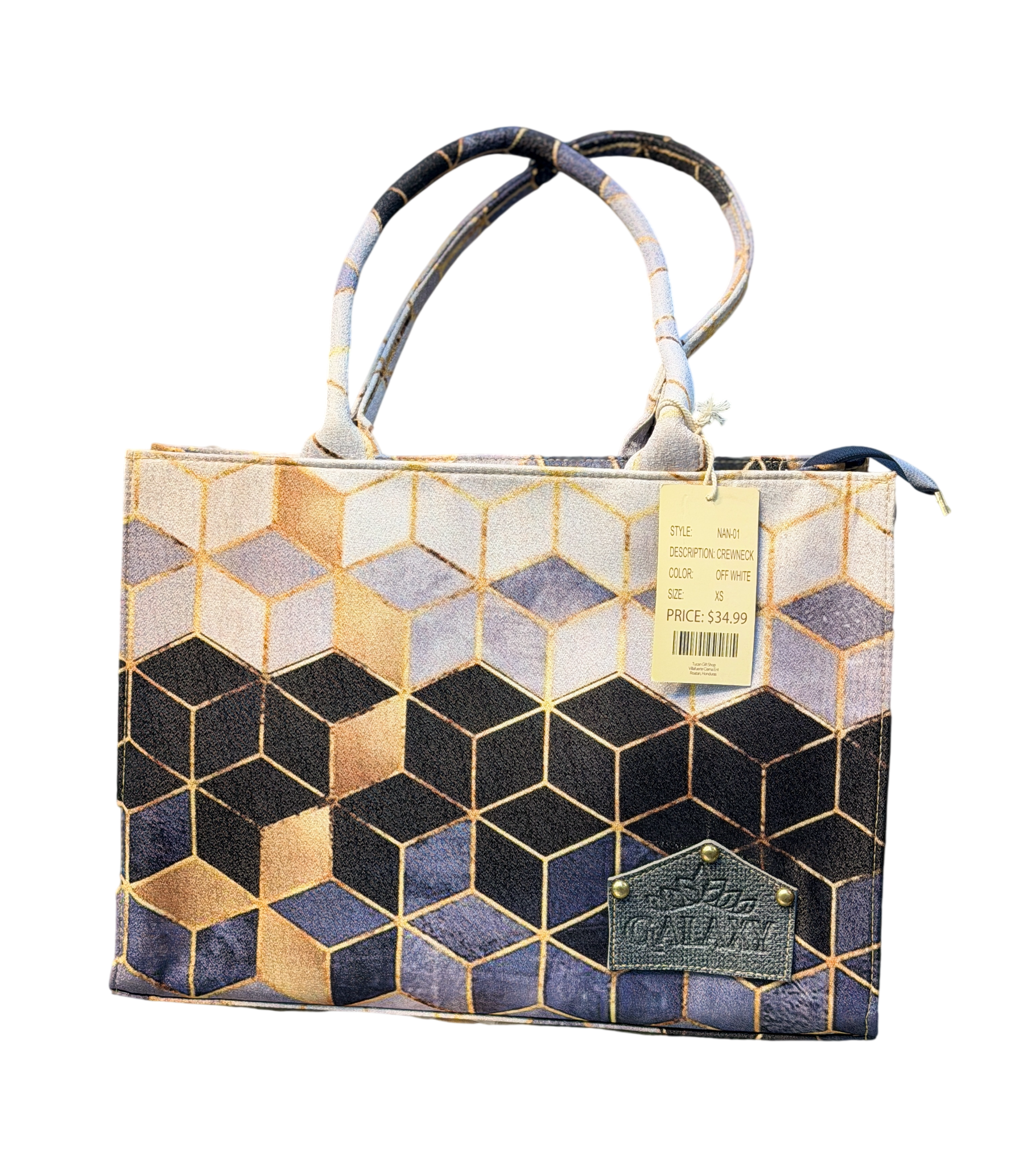 Printed Canvas Tote Bag – Ethnic Boho Handbag for Women