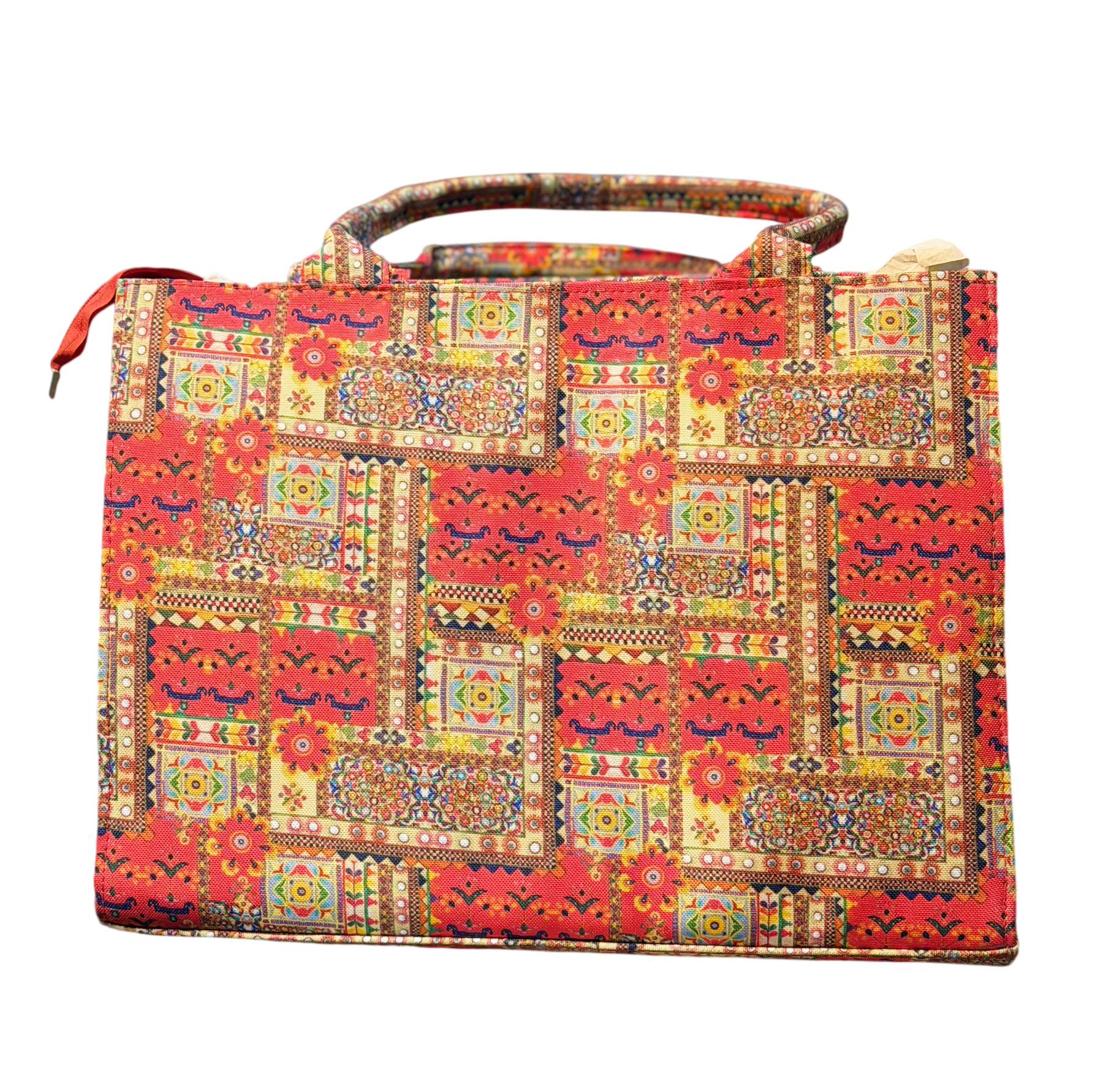 Printed Canvas Tote Bag – Ethnic Boho Handbag for Women